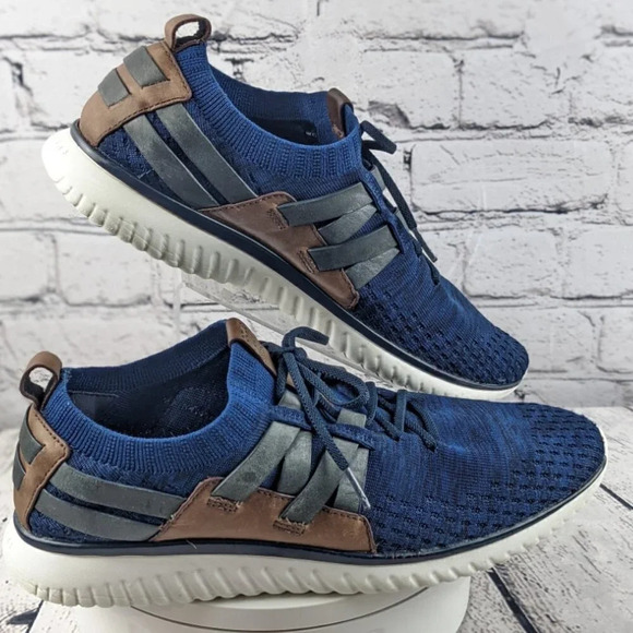 Cole Haan shoes, Grand Møtion, stitchlite, woven sneakers, blue, 9.5M - Picture 3 of 10